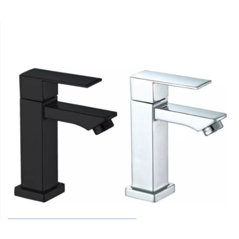 Torneira banheiro Moderna Metal Inox Lavabo Cuba 1/2 Cromada Preta Luxo