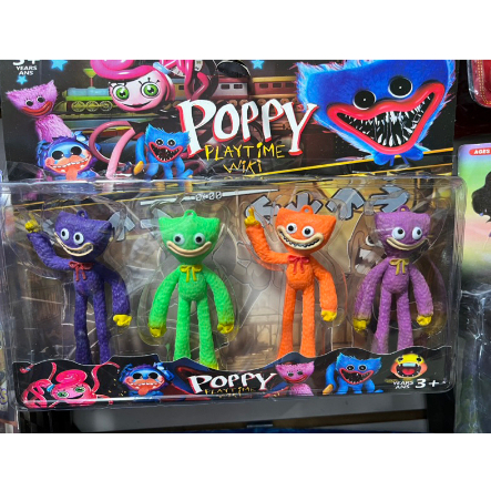 Kit cartelado 4 bonecos Poppy Playtime wiki Envio Imediato Lançamento ...