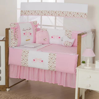 Kit De Berço Americano Lançamento 11 Peças Menina Jardim Encantado Chuva de Benção