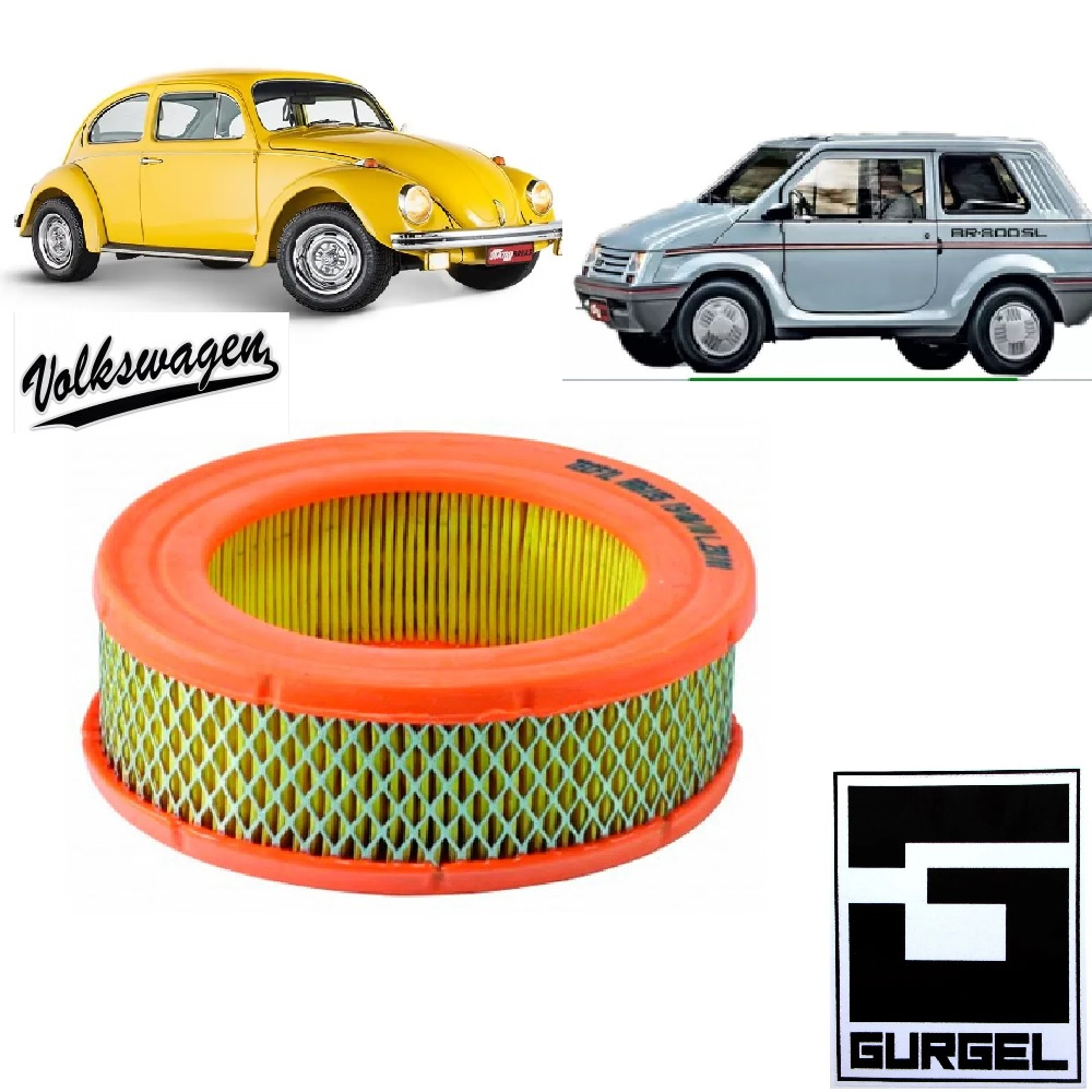 FILTRO AR BRASILIA / FUSCA/ KOMBI / GURGEL BR800 / GOL - RCA6195