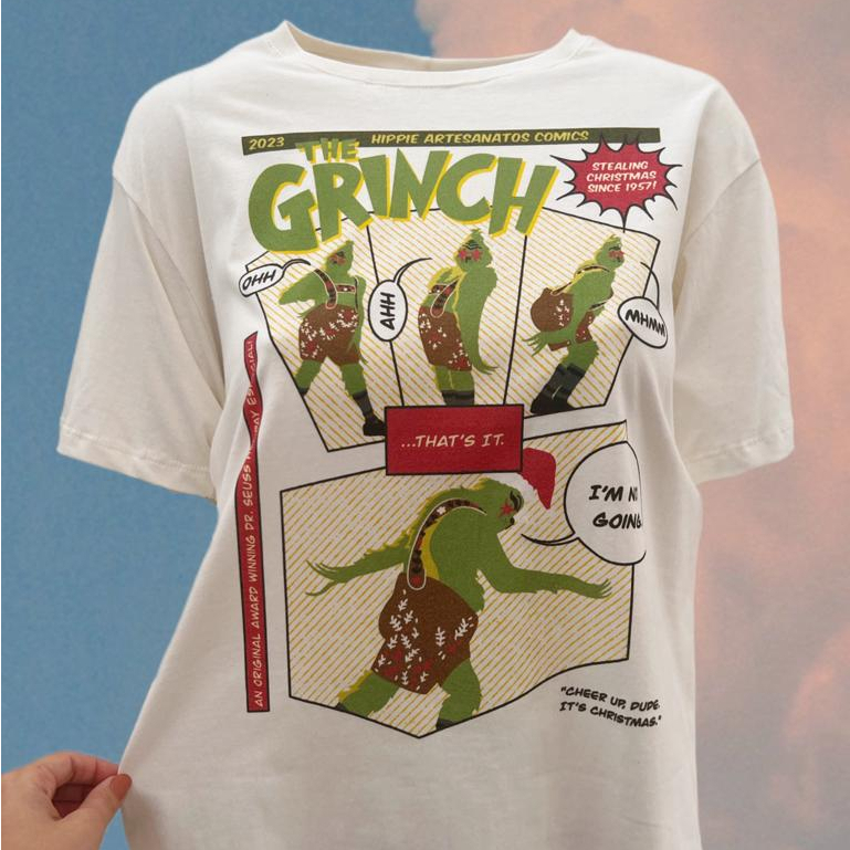 Camiseta Grinch Comics - Escolha a Cor