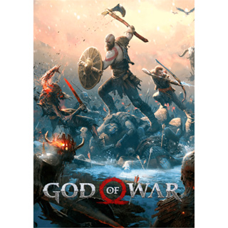 Quadro Decorativo God Of War Ragnarok 29x40 Com Moldura