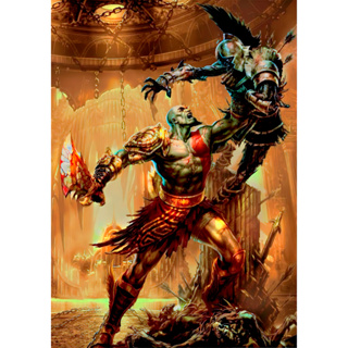 Quadro Decorativo God Of War Ragnarok 29x40 Com Moldura