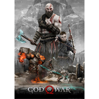 Quadro Decorativo God Of War Ragnarok 29x40 Com Moldura