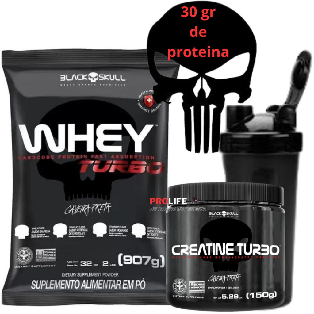 Whey protein creatina coqueteleira