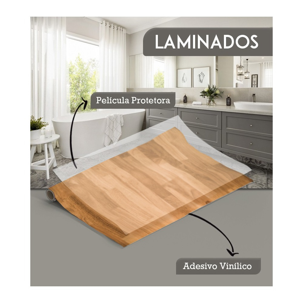 Adesivo Para Piso Chão Lavável Madeira LAMINADO