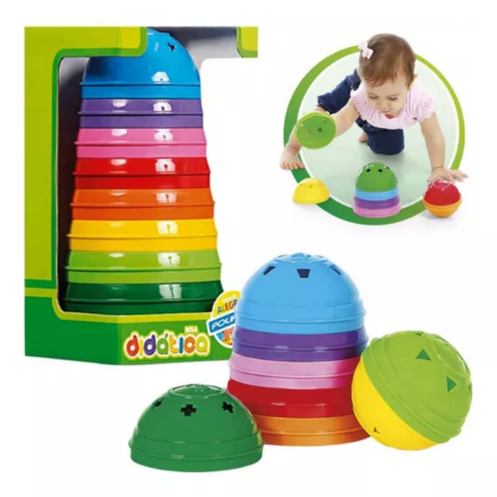 Brinquedo Torre Peças de Empilhar Didático Brinquedo de Encaixe ...