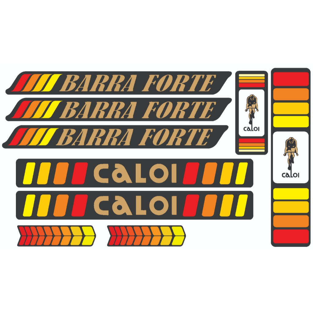 Adesivo Bicicleta Caloi Barraforte 79/80 Antiga Colecionador Ja com Area de Corte