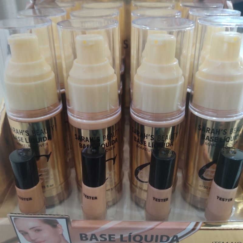 Base Líquida Sarah's Beauty MakeUp Cover Shopee Brasil