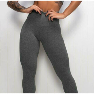 Calça Legging Fitness Não Fica Transparente Suplex Grossa Moda Feminina -  Cinza