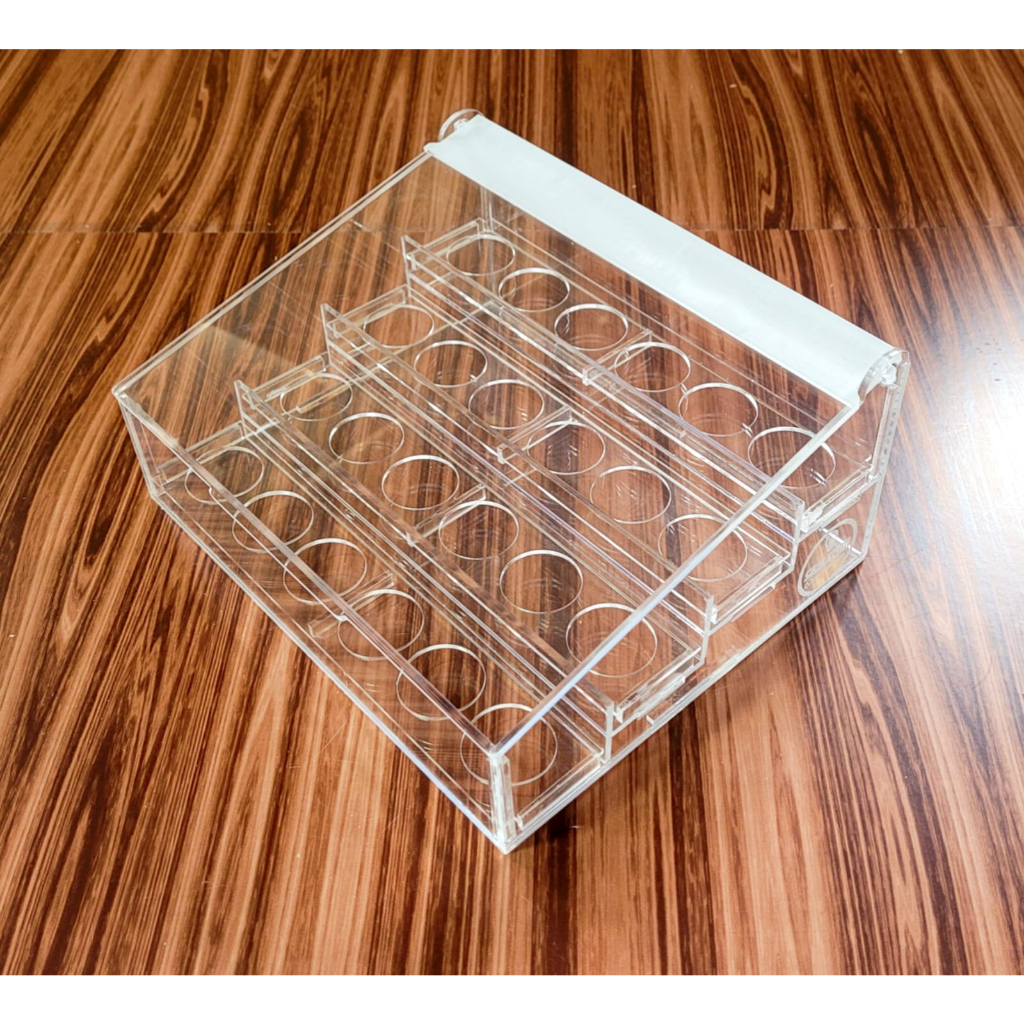 Expositor C/tampa P/doces Formato Escada Em Acrilico