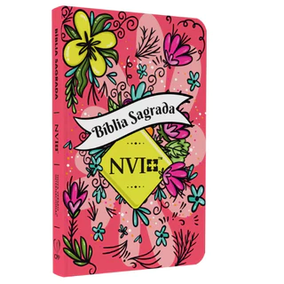 Bíblia Sagrada NVI Slim | Capa Dura | Floral Alegre