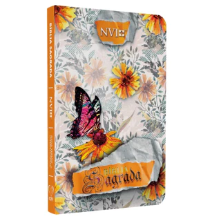 Bíblia Sagrada NVI Slim | Capa Dura | Floral Abstrato