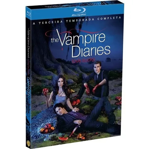 Blu-ray The Vampire Diaries - 3ª Temporada Completa - Box 4 Discos ...