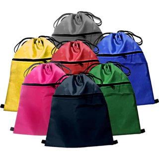 Mochila saco lisa com cordão diversas cores