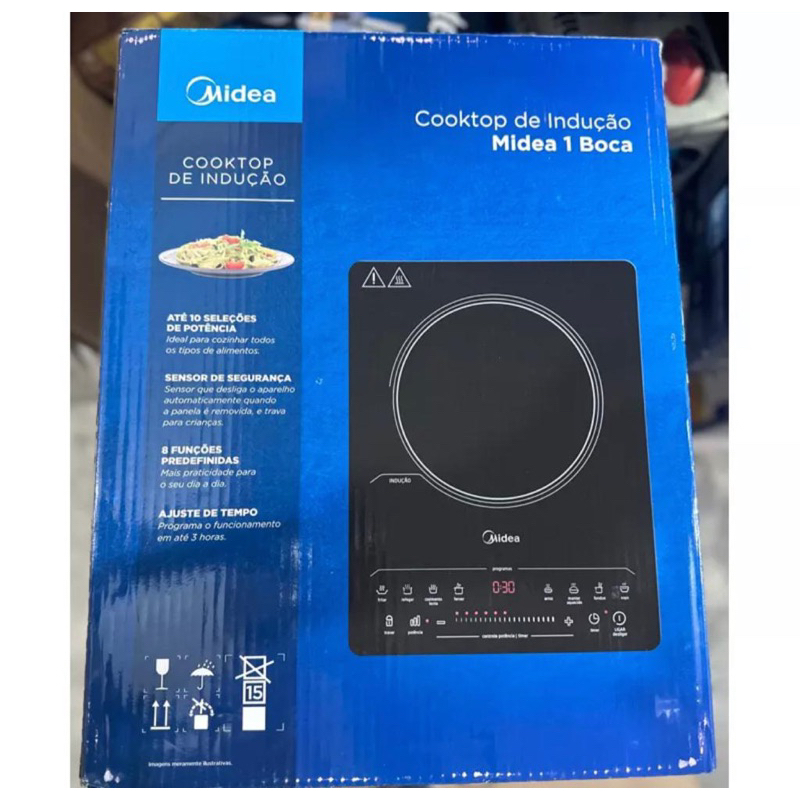 Imagem do produto Cooktop De Indução Midea 1 Boca Portátil