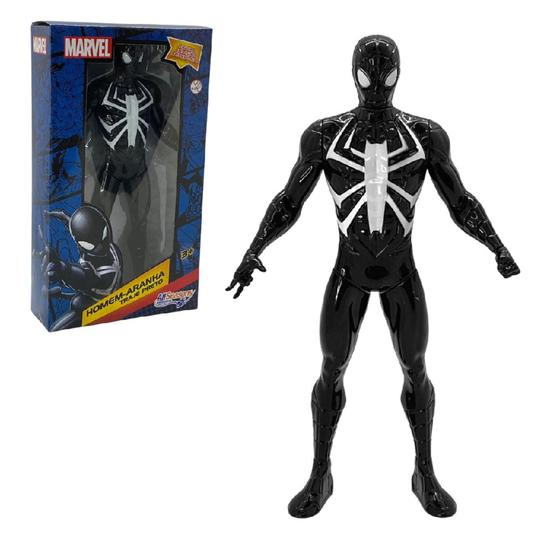 Boneco Homem Aranha Traje Preto Marvel Super Heróis Brinquedos Semi ...