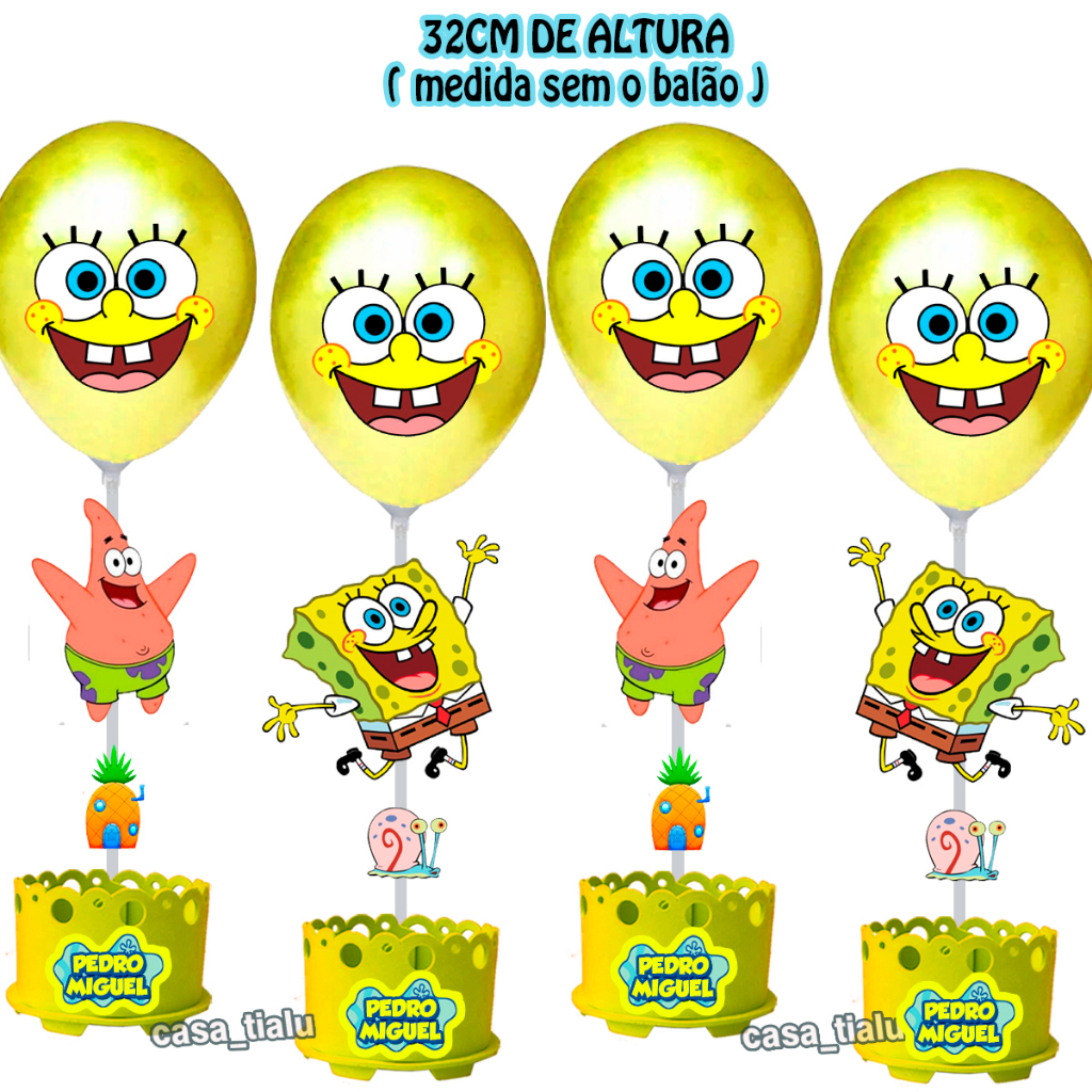 Bob Esponja Anime Acrílico Bonecas para Crianças, Fish Tank Ornaments,  Modelos de Personagem, Decoração De Bolo, Enfeites De Carro, Brinquedo