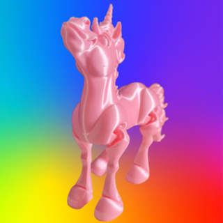 Unicórnio Articulado Brinquedo Clássico Modelo de Animais para Crianças Presente de Simulação