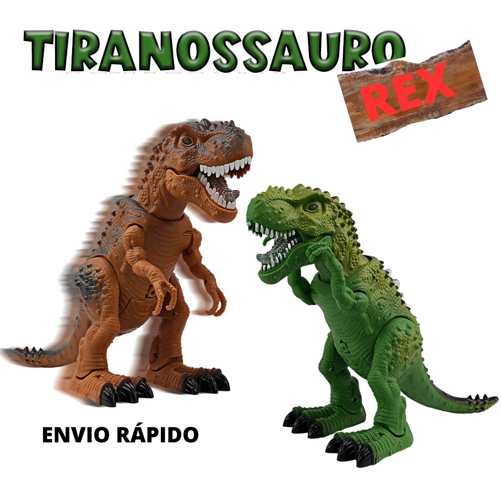 Tiranossauro Rex de Brinquedo Acende, Anda e faz Barulho | Shopee Brasil