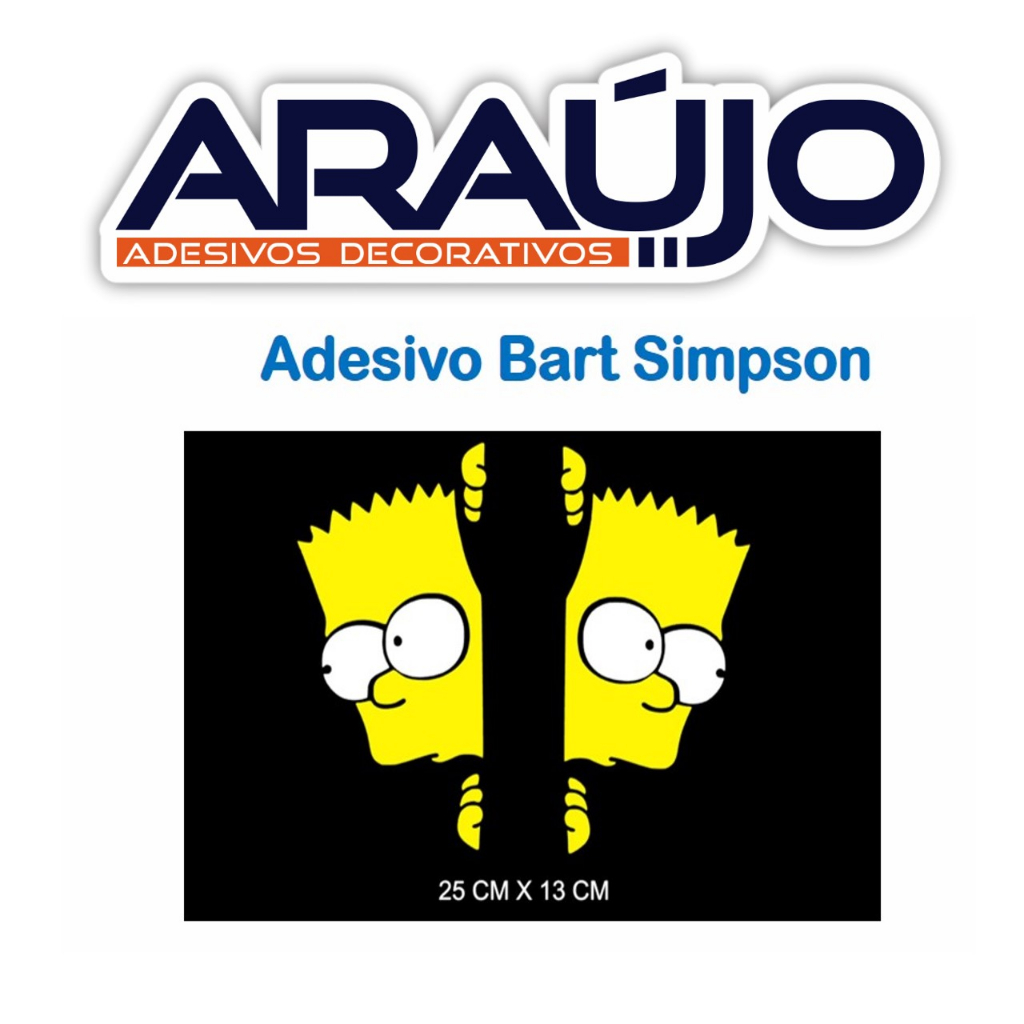Adesivo Bart Simpson Grande Para Carro, Moto, Parede, Casa, Caderno em  Promoção na Americanas
