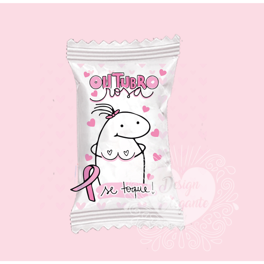 100 BALAS OUTUBRO ROSA FLORK - ENVIO IMEDIATO | Shopee Brasil