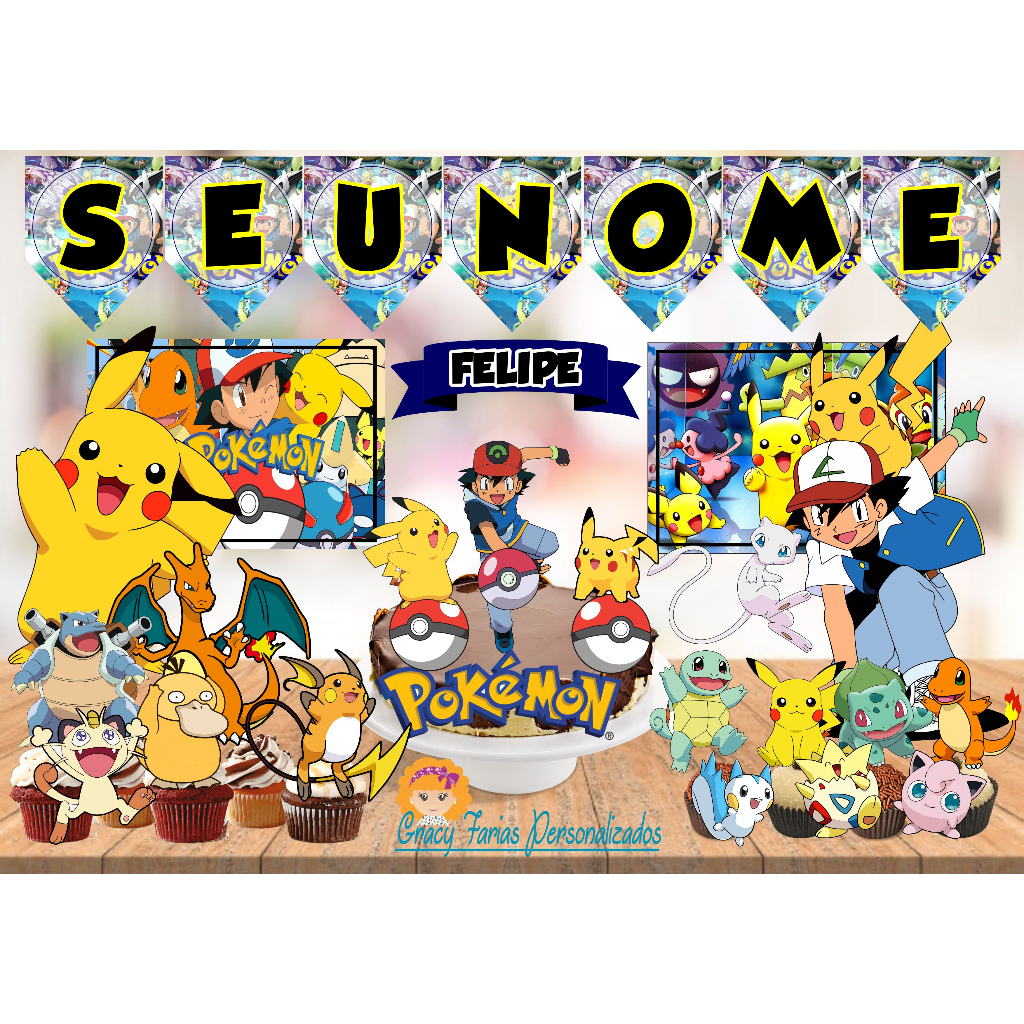 BeautyUs 24 PÇS Bolinha com Figuras / Bonecos Fofos de Pokémon Pequenos  Aleatórios com 2-3cm