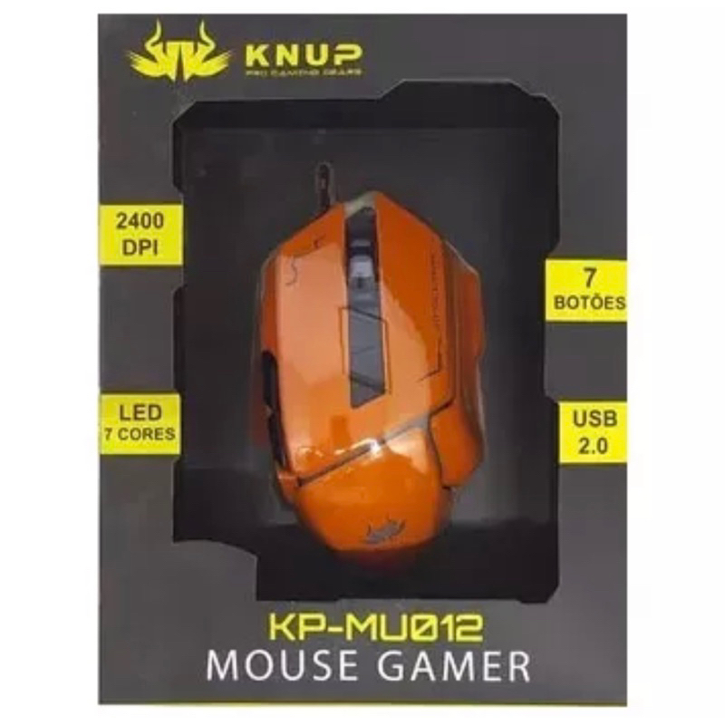 Mouse Gamer USB 7200DPI KP-MU014 - Knup