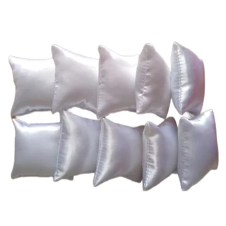 Kit com 10 Almofadinhas Casamento, Semi Joias, Pulseiras, Lembrancinhas Cetim
