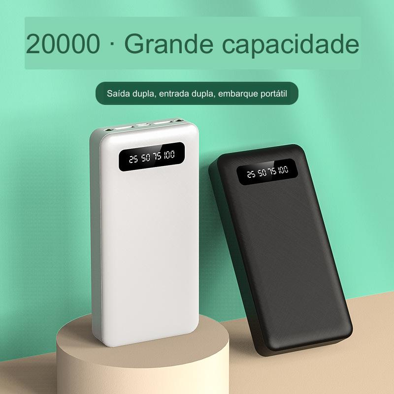 Inova Custom 20000 Mah Large Capacity Worry-free Travel Polymer Power Bank For Phone Power Bank Três portas de carregamento