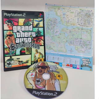 Jogo Gta San Andreas Para Playstation 2 Ps2 Fat Slim Patch