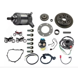 Kit sistema Partida Elétrica Cg Titan 150 2009 2010 2011 2012 2013