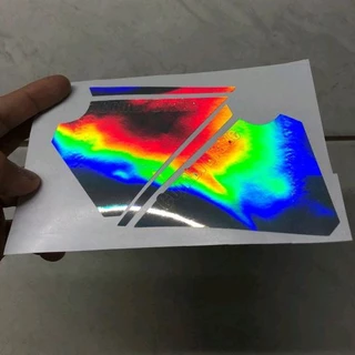 adesivo para paralama holográfico que muda de cor