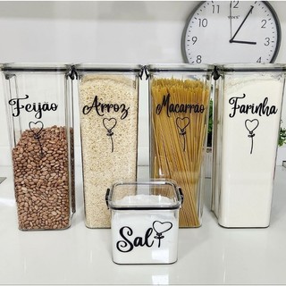 kits Porta mantimentos para cozinha