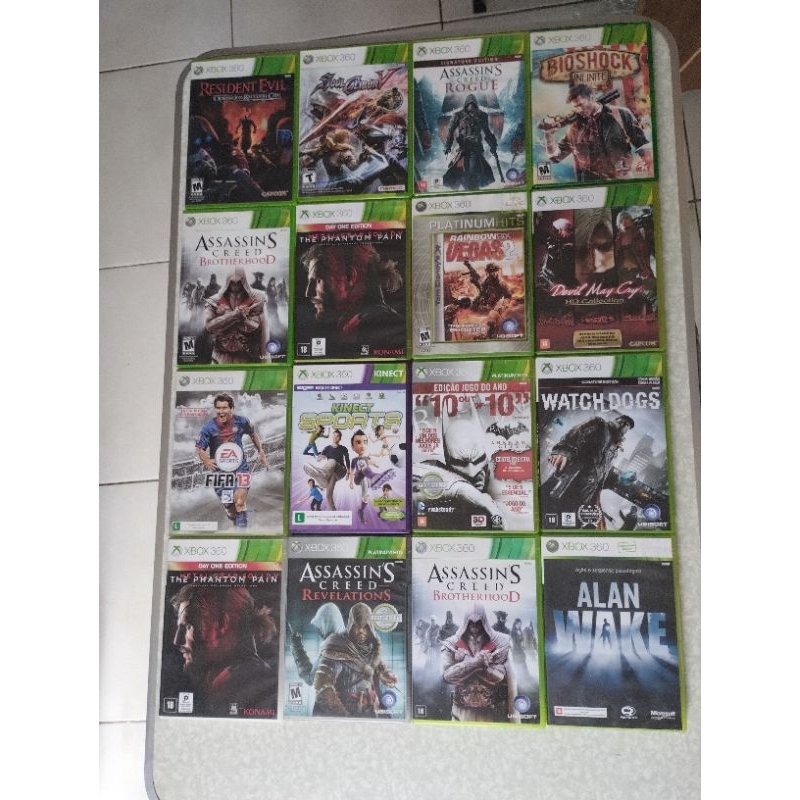 Lote 10 Jogos Xbox 360 Mídia Física Original - Desconto no Preço