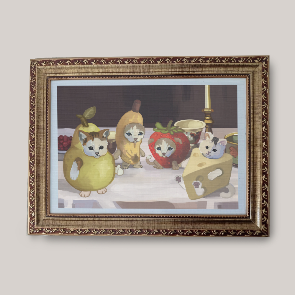 Quadro Banana cat e sua turma meme