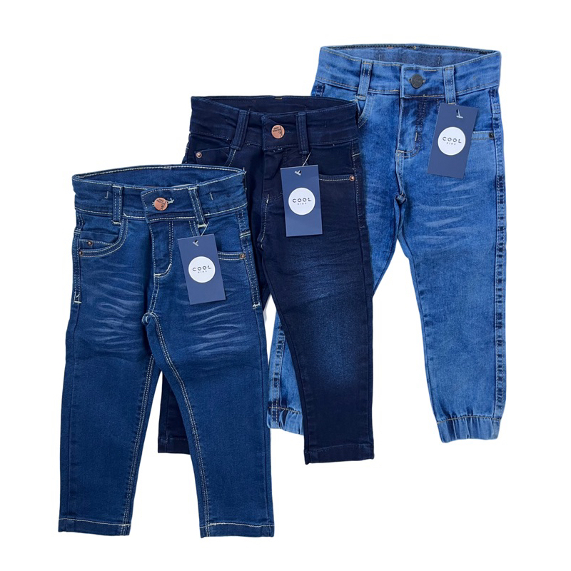 kit 3 Calça Jeans bebê Menino Infantil Masculino 1 2 e 3 Anos | Shopee ...