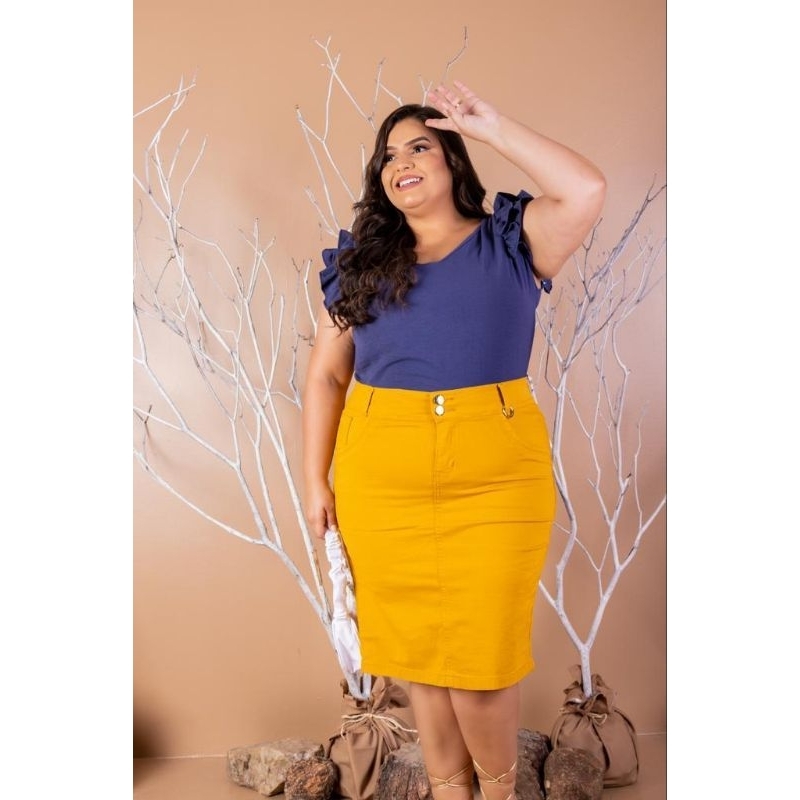 Saia secretaria best sale plus size