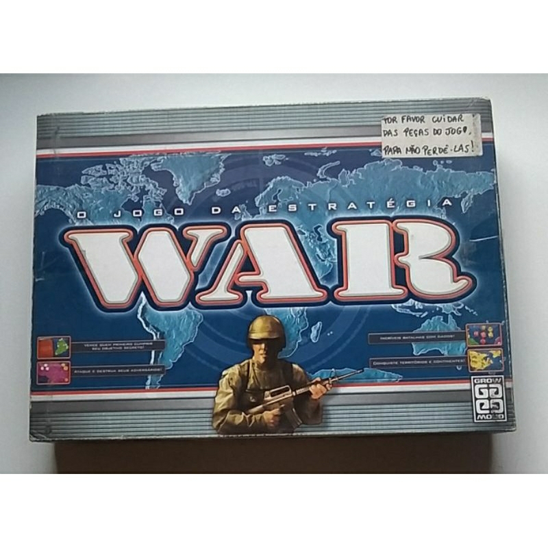 War Versão Mini Grow Jogo Lacrado - Jogo De Tabuleiro - #