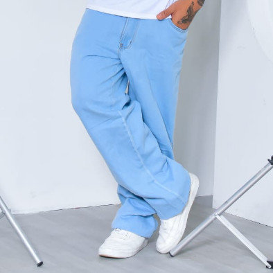 Calça jeans balão unisex dazzling boca larga estilo skate ref: CÇBL-1