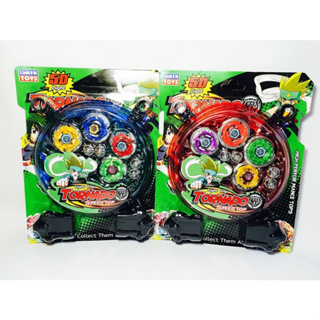 Kit 4 Beyblade Metal Led + Lançador + Arena Promoção