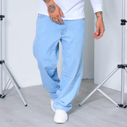 Calça jeans balão masculina dazzling 100% jeans original ref: CÇBL-1 ...