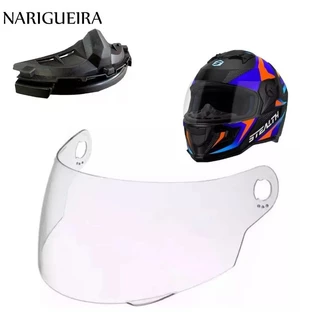 Viseira Cristal Original Pro Tork P/ Capacete Stealth + Narigueira