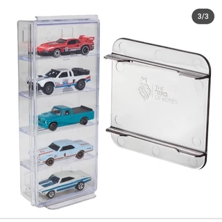 Caixa Expositor em Acrílico de Carros em Miniaturas Hot Wheels Guarde Carrinhos 5 Nichos Lacrado The King of Boxes