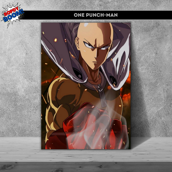 Quadro Anime One Punch Man Saitama Cartoon Desenho Mangá