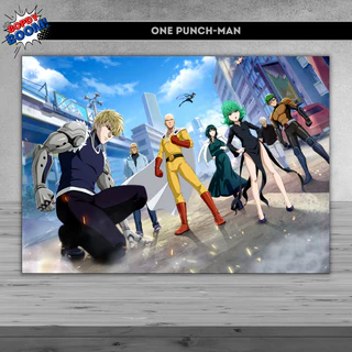 One Punch-Man Placa decorativa mdf quadro decoração parede presente / Animes / Mangá / Saitama