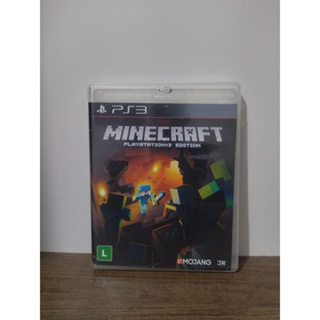 Minecraft, jogo original para ps3 usado, mídia física contém ris