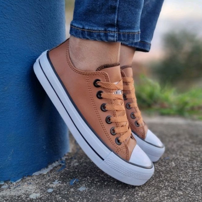 Tênis All Star Converse Feminino Meia Calce Fácil Branco