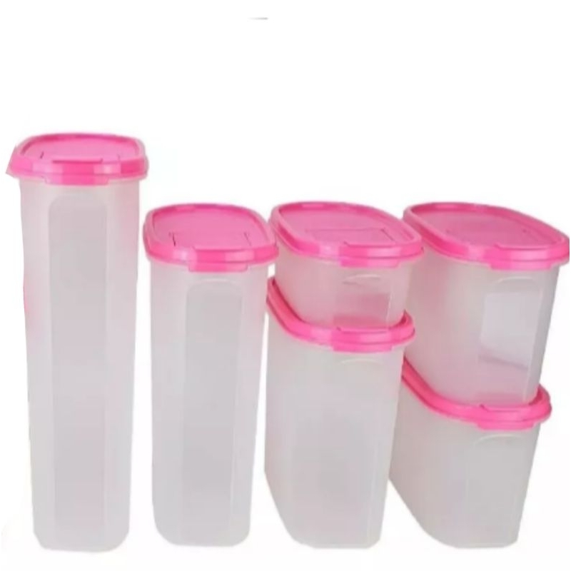Tupperware kit modular Dispenser oval 6 peças | Shopee Brasil