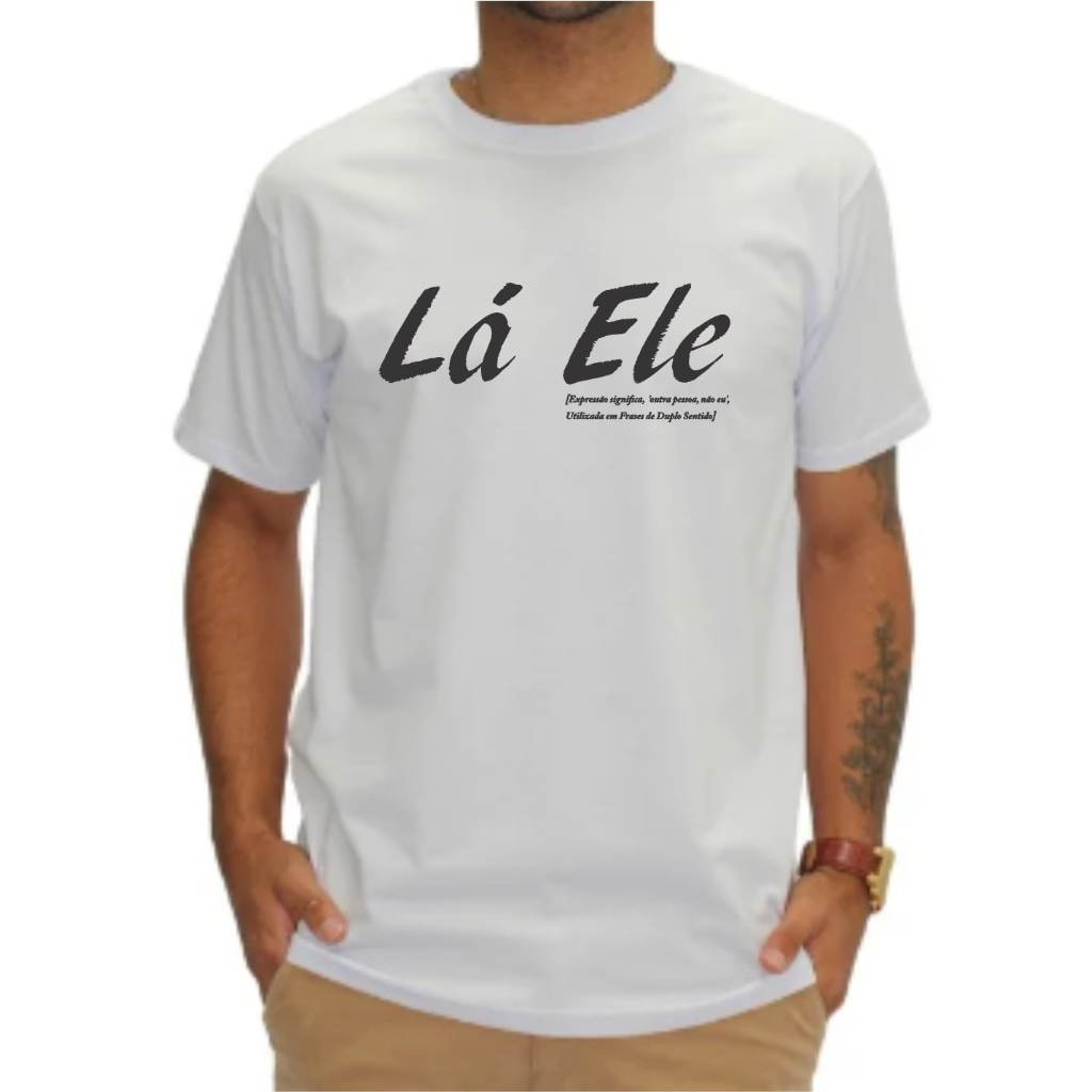 Camiseta Lá Ele Significado - Camisa Meme Frase Engraçada Unissex 100% ...